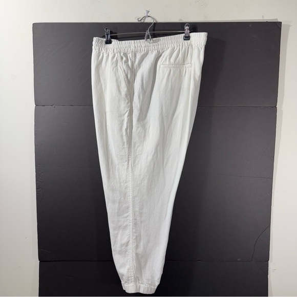 J Crew Point Sur white linen blend Seaside jogger pant - Picture 4 of 9